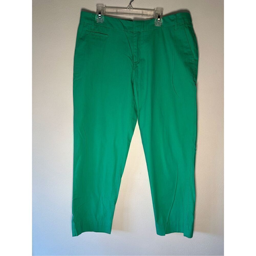 Patagonia organic cotton women’s apple green ankle pants size 10.   #30-1543
